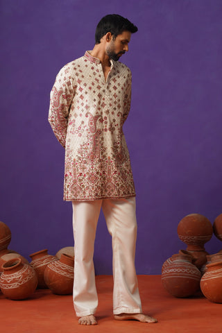ISHQ IVORY SHORT KURTA SET