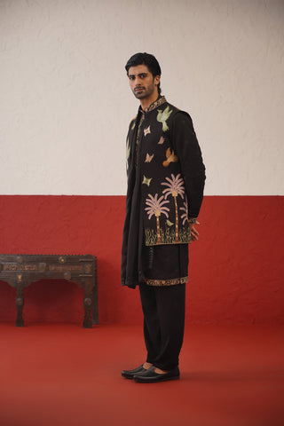 Sajid Shahid in Yashas Jacket Kurta Set with dupatta