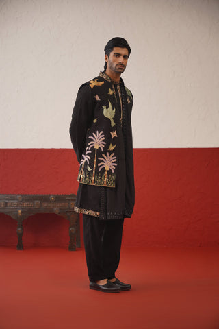 Ankit Gupta in Yashas Jacket Kurta Set with dupatta