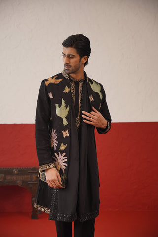Ankit Gupta in Yashas Jacket Kurta Set with dupatta