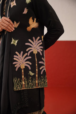 Sajid Shahid in Yashas Jacket Kurta Set with dupatta