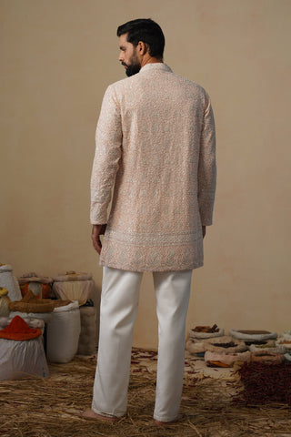 GULZAAR CUTDANA PINK SHORT KURTA SET