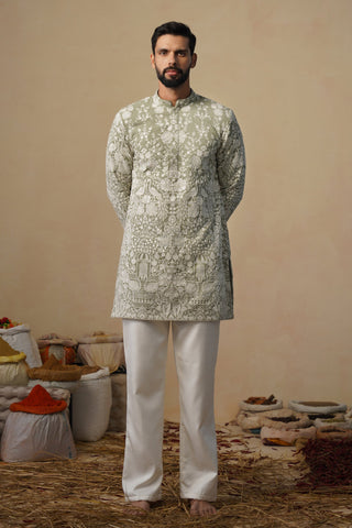 MAYURESH MEHENDI SHORT KURTA SET