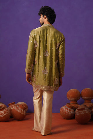 TAJ MEHENDI SHORT KURTA SET