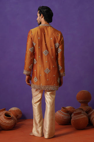 FIZA MUSTURD SHORT KURTA SET