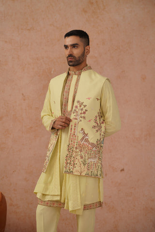 Avir Jacket Kurta Set with dupatta
