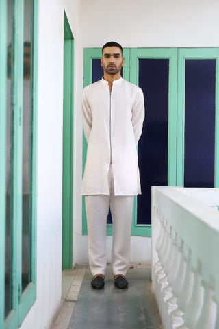 Jeeva Pink Zipper Short Kurta Set