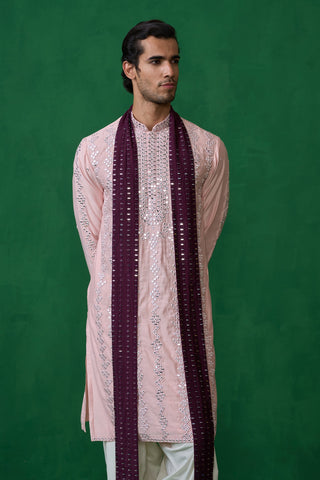 Devansh Kamboj in DARPAN PINK KURTA SET