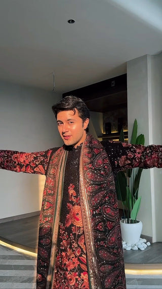 Rishabh Chawla in Kurta set with trouser and Dupatta
