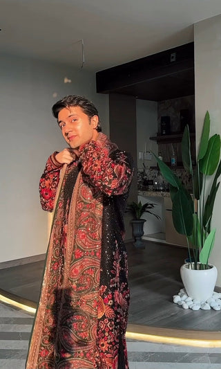 Rishabh Chawla in Kurta set with trouser and Dupatta
