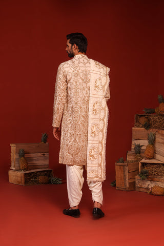 vishal pandey in shubh ivory kurta set