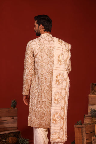 VIVIAN DSENA in shubh ivory kurta set