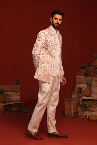 Rama Ivory Jodhpuri Set