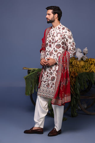 Mohd Maaz Khan in Noor Ivory Kurta set