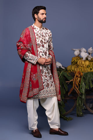 Mohd Maaz Khan in Noor Ivory Kurta set