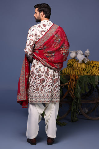 Mohd Maaz Khan in Noor Ivory Kurta set