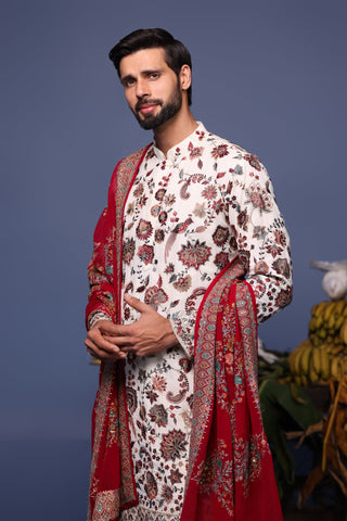 Mohd Maaz Khan in Noor Ivory Kurta set