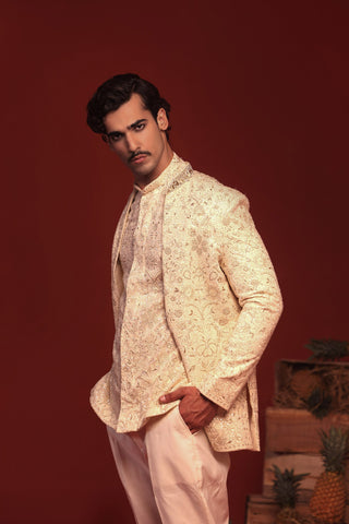 Sampat Cream Jodhpuri Set