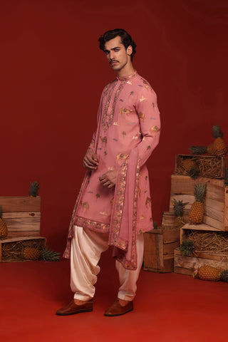 Akshaj Onion Pink Kurta Set