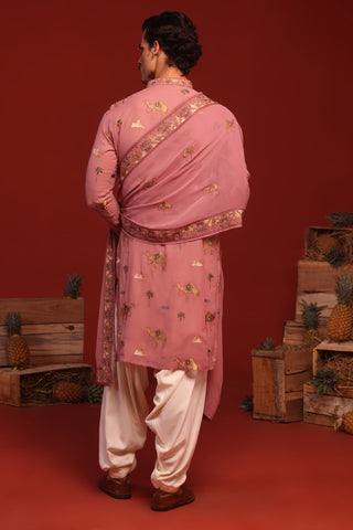 Akshaj Onion Pink Kurta Set
