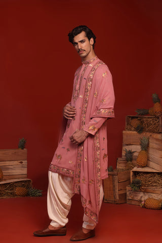 Akshaj Onion Pink Kurta Set