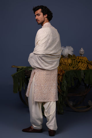 Abhishek Sharma in Riaz Pink Kurta Set