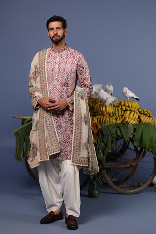 Tapish Pink Kurta Set