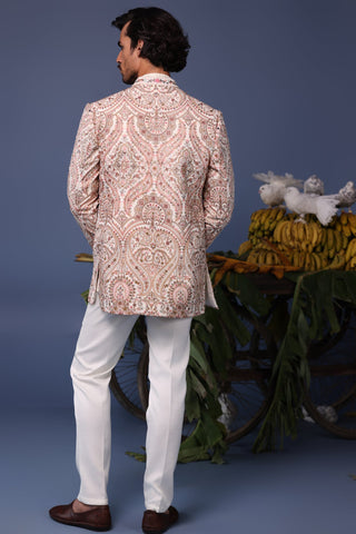 Idrees Kashmiri Multi Coloured Jodhpuri Set