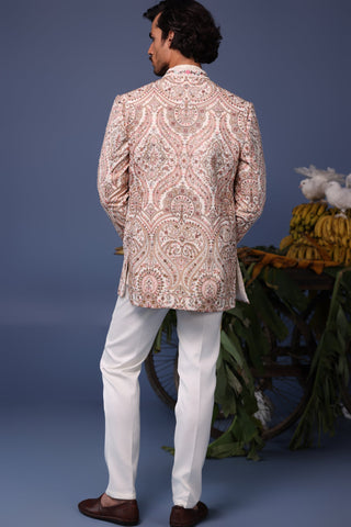 Idrees Kashmiri Multi Coloured Jodhpuri Set