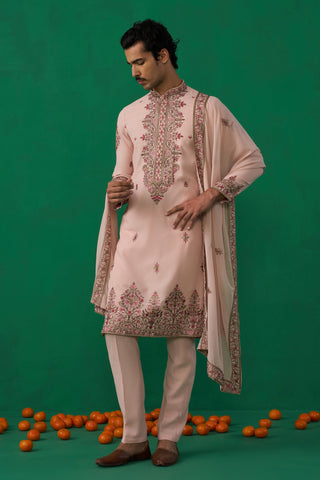 MOTIF PINK KURTA SET