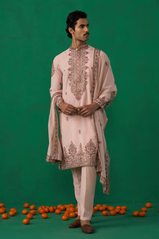 MOTIF PINK KURTA SET