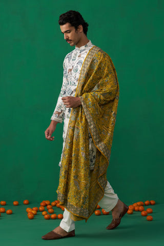 SWAN IVORY KURTA SET