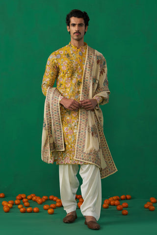 TANMAY BHATT IN PHOOLPANKH HALDI KURTA SET