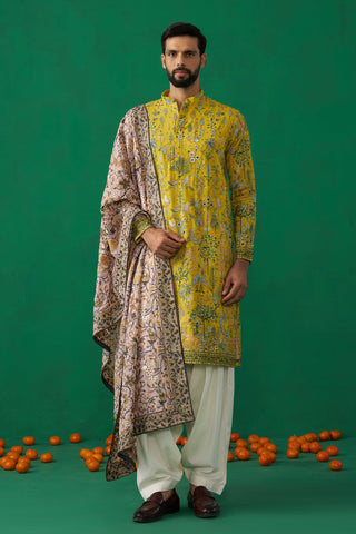 RISHABH CHAWLA IN BIRD HALDI KURTA SET