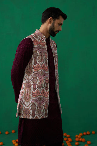 KASHMIRI MULTI KURTA JACKET SET