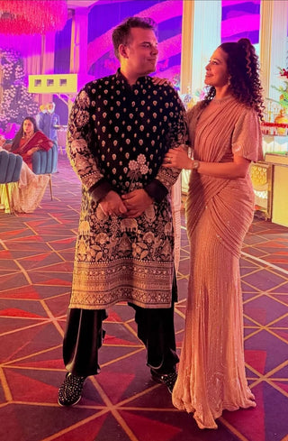 SAMMAR VERMA IN Kayan Black Kurta Set