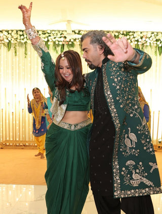 ROOPAL TYAGI'S HUSBAND NOMISH BHARDWAJ IN Vihaas Indo Western Set