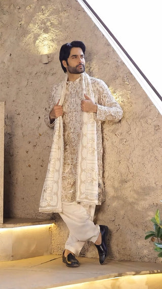 VIVIAN DSENA in shubh ivory kurta set