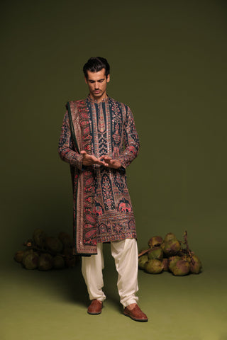 Karan Sharma in Taranj Multi Kurta patiyala set with dupatta
