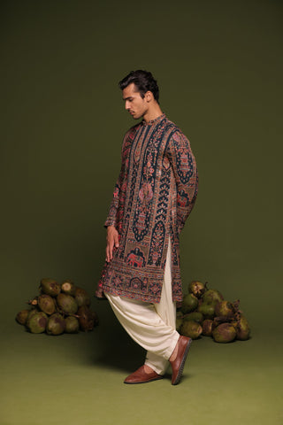 Arjun bijlani in Taranj Multi Kurta patiyala set with dupatta