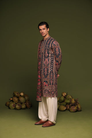 Arjun bijlani in Taranj Multi Kurta patiyala set with dupatta