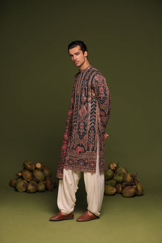 Karan Sharma in Taranj Multi Kurta patiyala set with dupatta