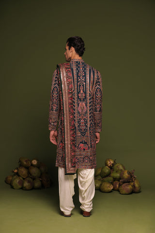 Arjun bijlani in Taranj Multi Kurta patiyala set with dupatta
