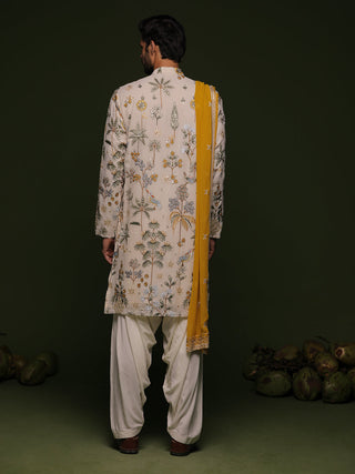 Devansh Kamboj in Vansh Multi Kurta set with patiyala and dupatta