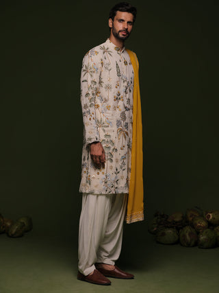 Devansh Kamboj in Vansh Multi Kurta set with patiyala and dupatta