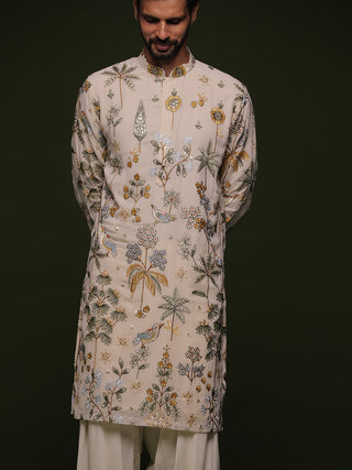 Devansh Kamboj in Vansh Multi Kurta set with patiyala and dupatta